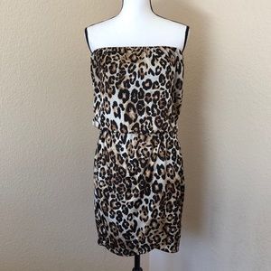 Speechless Animal Print Strapless Dress